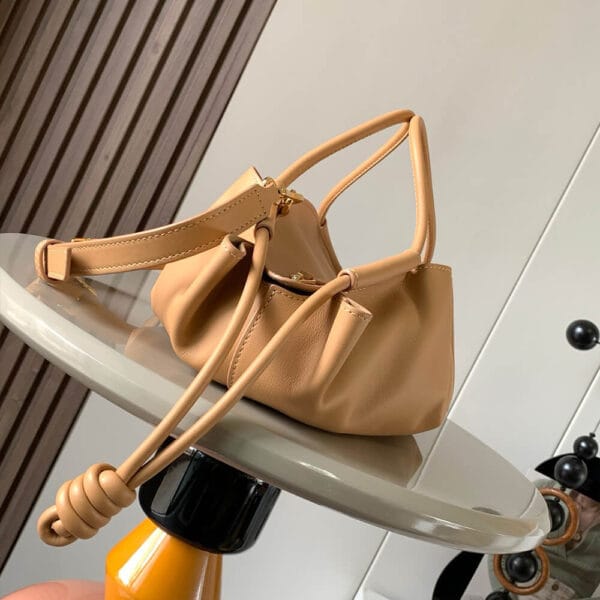 Loewe Small Paseo bag in shiny nappa calfskin(high-end grade) Khaki - Image 3
