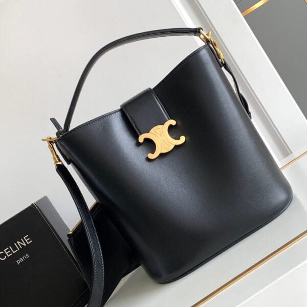 CELINE LOUISE Medium Bag in Smooth Calfskin black - Image 2