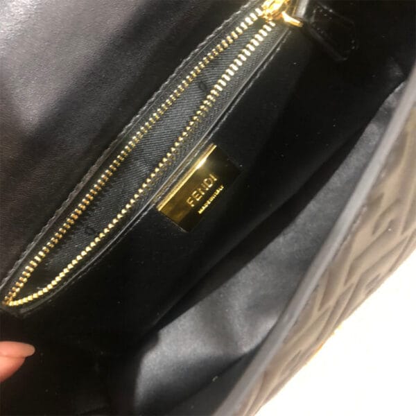 Fendi Baguette Chain Midi black - Image 7