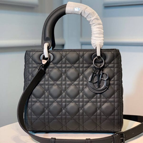 DIOR MEDIUM LADY DIOR BAG black - Image 2