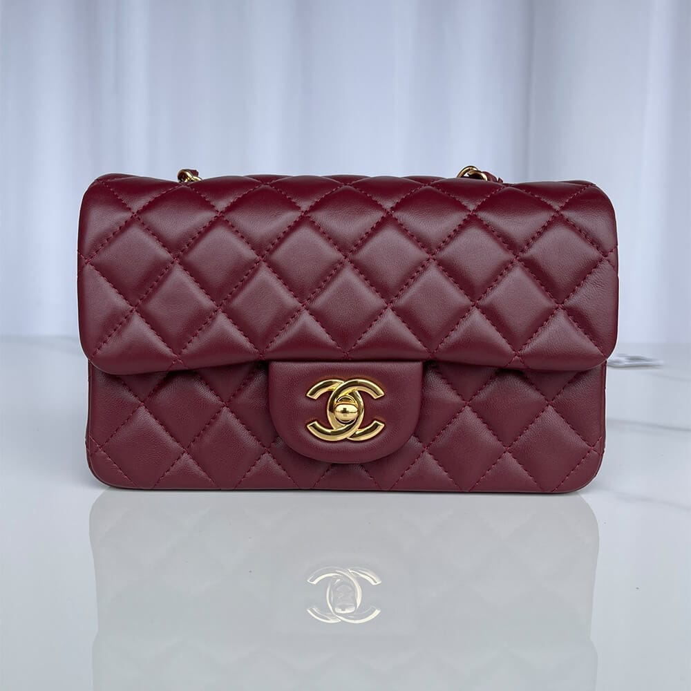 Chanel Mini Flap Bag(high-end grade) Red - Image 2