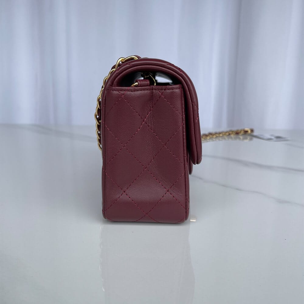 Chanel Mini Flap Bag(high-end grade) Red - Image 3