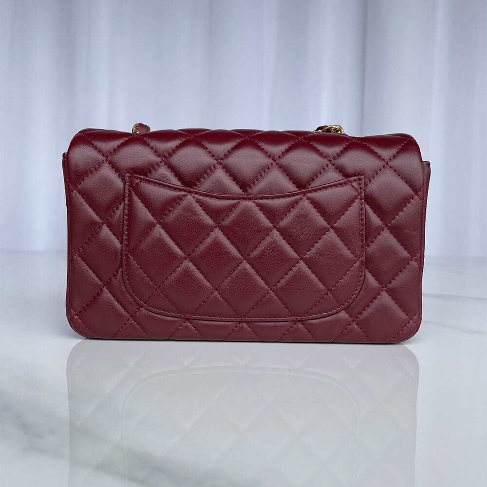 Chanel Mini Flap Bag(high-end grade) Red - Image 4