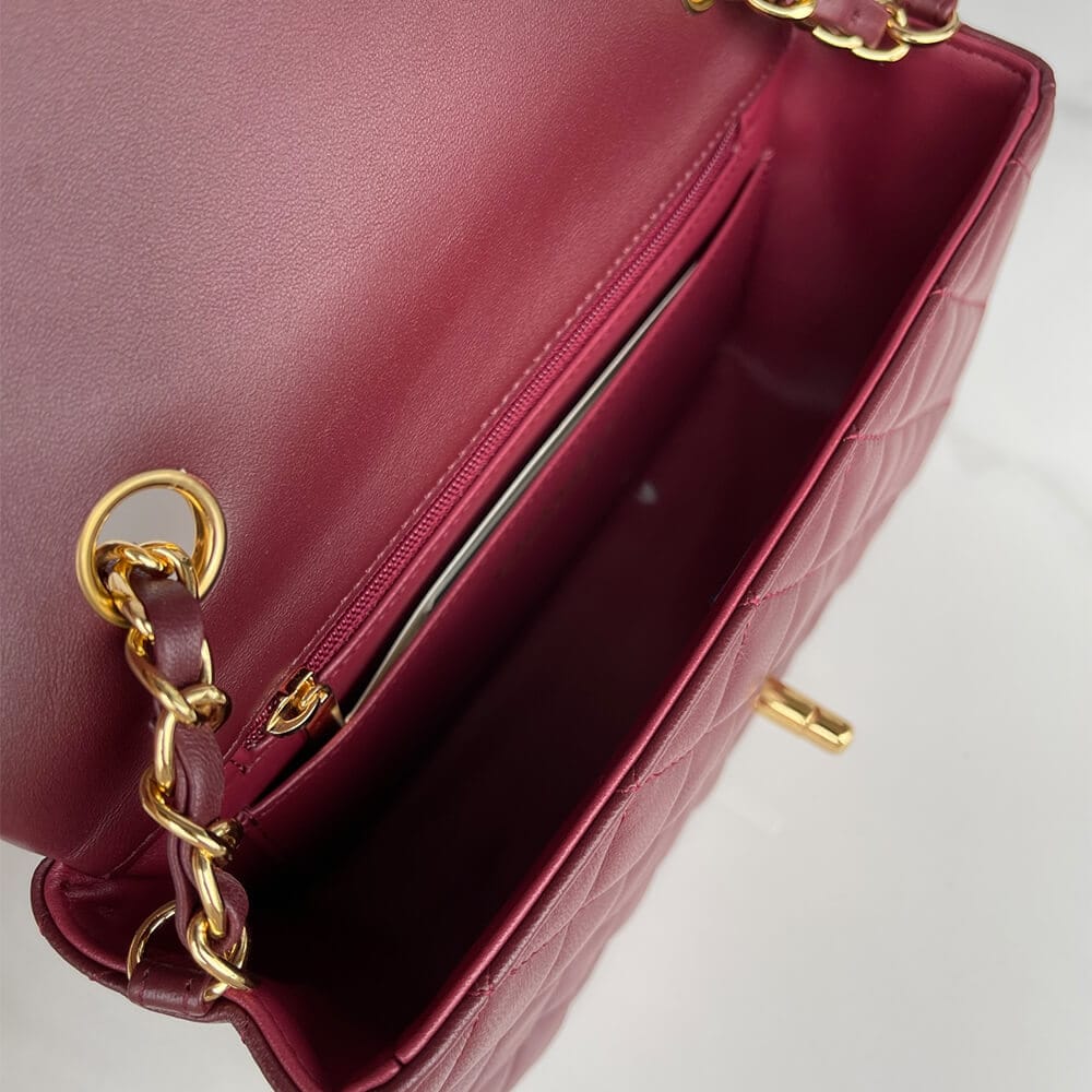 Chanel Mini Flap Bag(high-end grade) Red - Image 8
