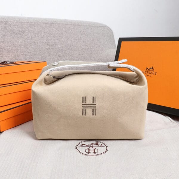 Hermes toiletery bag Beige - Image 2