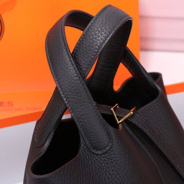 Hermes Picotin Lock 22 bag black - Image 6