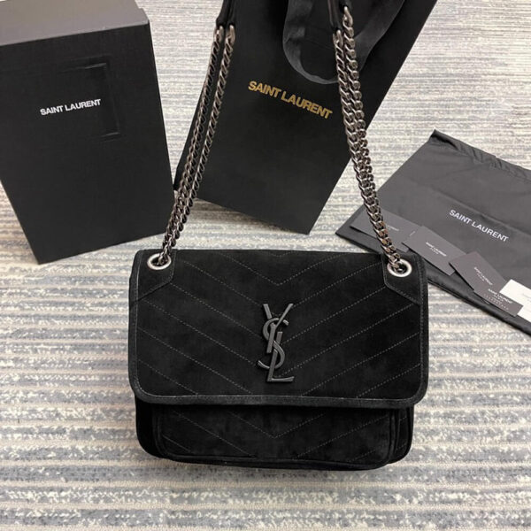 SAINT LAURENT NIKI MEDIUM IN SUEDE black - Image 2