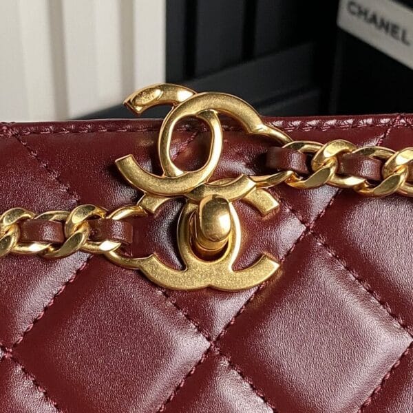 Chanel Small Shopping Bag Pink - Image 6