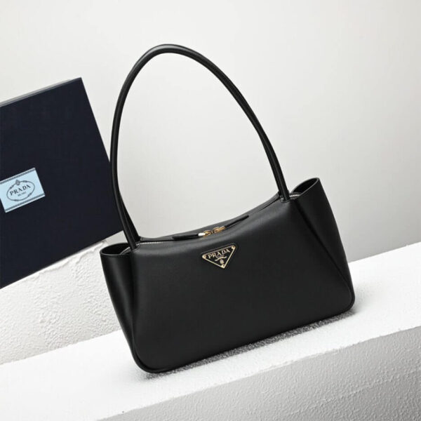 Prada Medium leather handbag black - Image 2