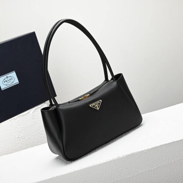 Prada Medium leather handbag black - Image 3