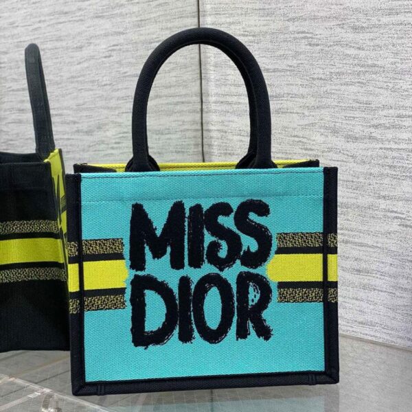 Small Dior Book Tote Yellow - Image 4