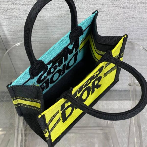 Small Dior Book Tote Yellow - Image 8