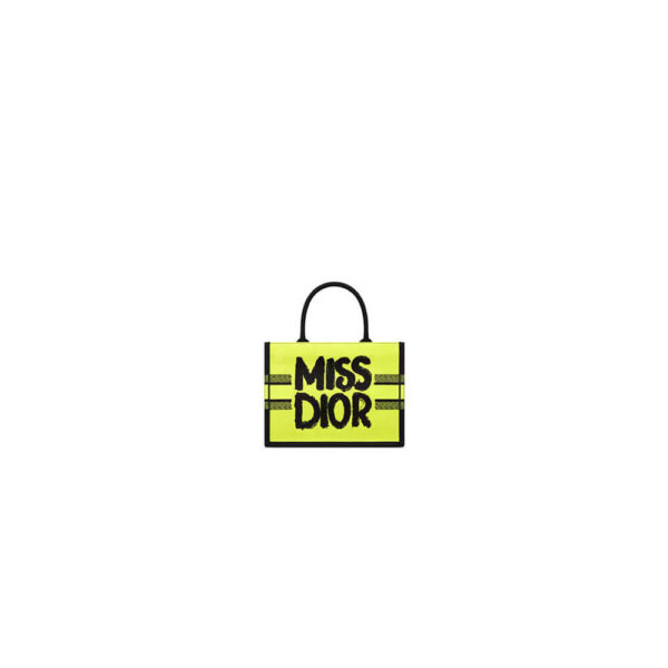 Small Dior Book Tote Yellow