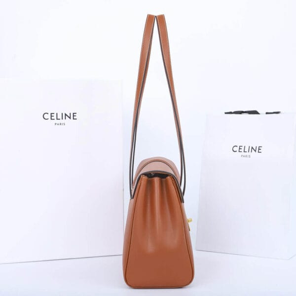 CELINE Medium Soft 16 Bag in Smooth Calfskin(High-end Grade) Khaki - Image 3