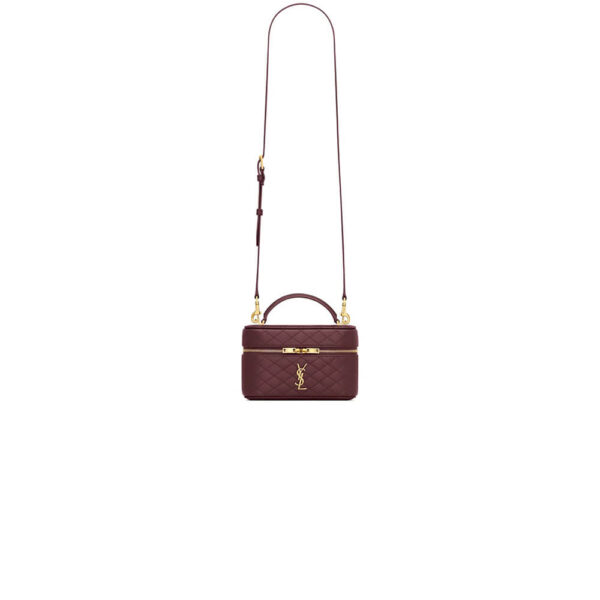 YSL GABY lambskin cosmetic bag Red