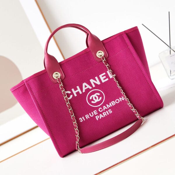 Chanel Small Tote Bag Pink - Image 2