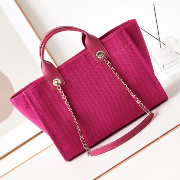 Chanel Small Tote Bag Pink - Image 4