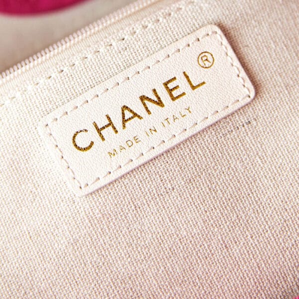 Chanel Small Tote Bag Pink - Image 8