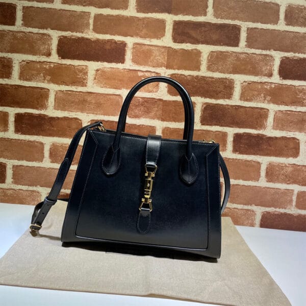 GG Jackie 1961 medium tote bag black - Image 2