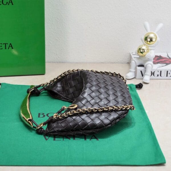 Bottega Veneta Sardine With Chain black - Image 3