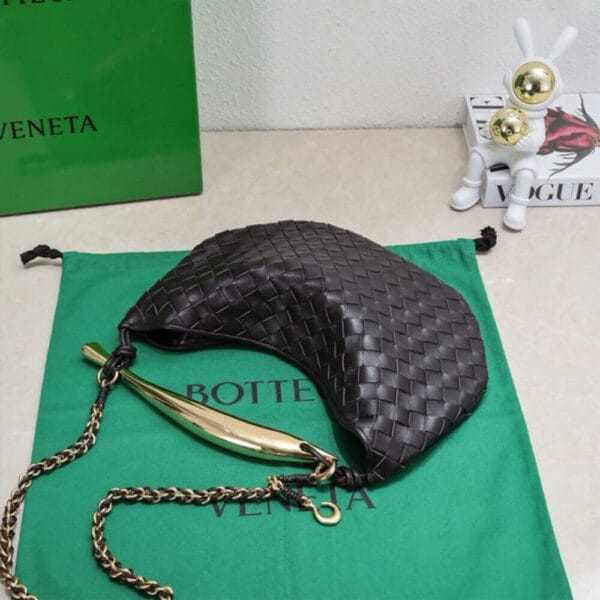 Bottega Veneta Sardine With Chain black - Image 4