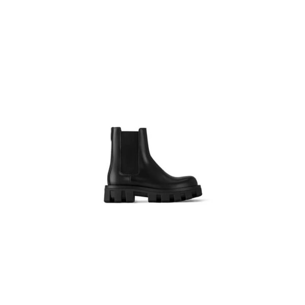 LV Checker Chelsea Boot black