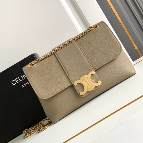 Medium CELINE VICTOIRE bag in soft calfskin(high-end grade) Lake Blue - Image 2