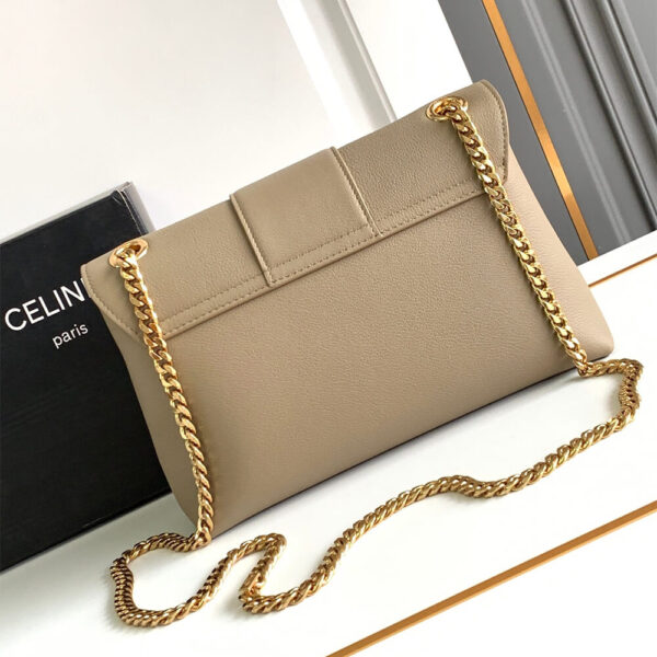 Medium CELINE VICTOIRE bag in soft calfskin(high-end grade) Lake Blue - Image 4