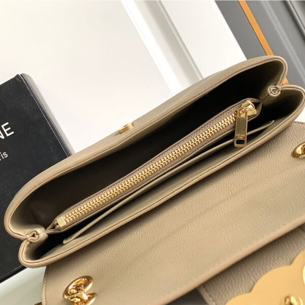 Medium CELINE VICTOIRE bag in soft calfskin(high-end grade) Lake Blue - Image 8