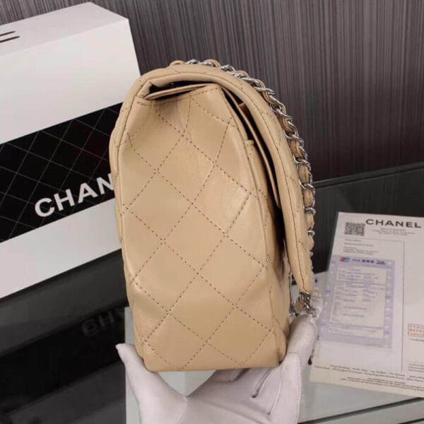 CHANEL Classic Maxi Handbag Lake Blue - Image 6