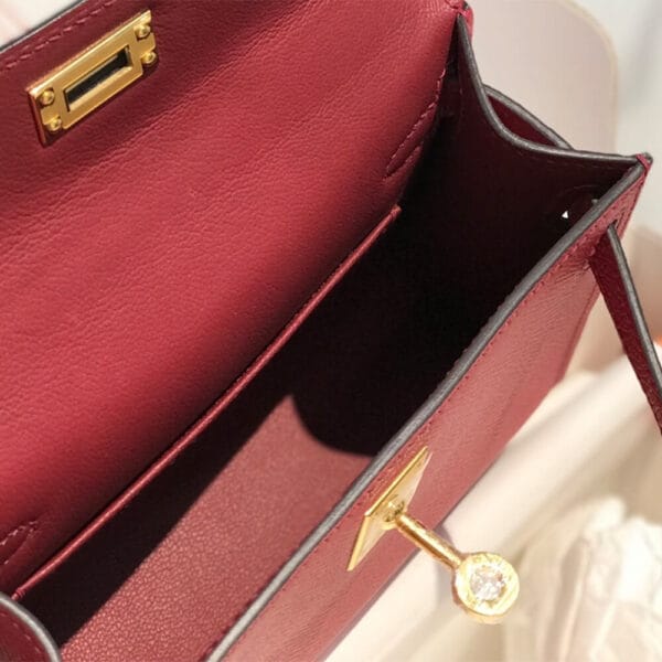 Hermes Mini Kelly II(High-end Grade) Red - Image 8