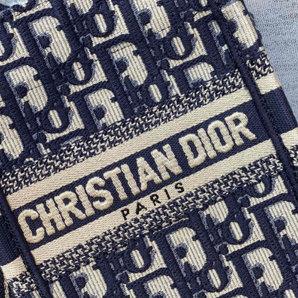 Mini Vertical Dior Book Tote black - Image 5