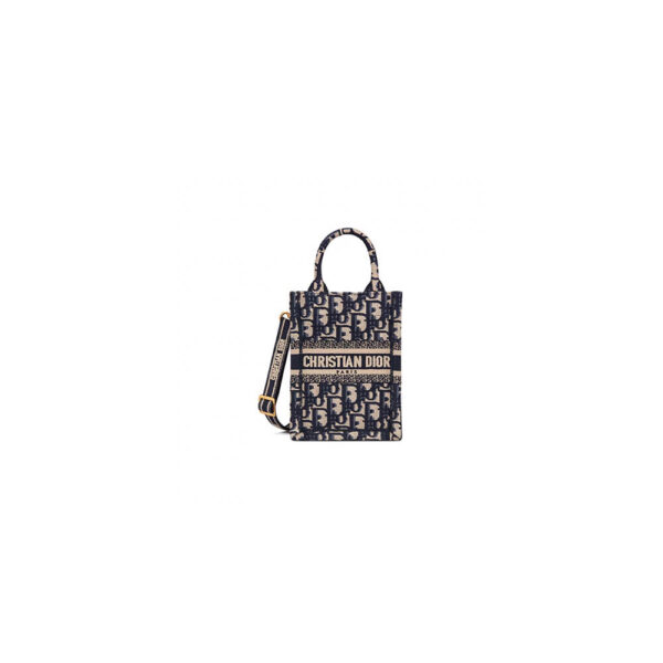 Mini Vertical Dior Book Tote black