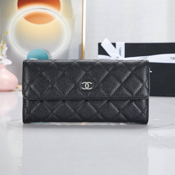 Chanel classic long wallet black - Image 2