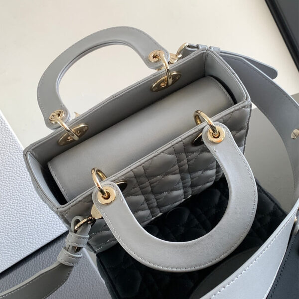Small Lady Dior My ABCDior Bag Medium grey - Image 5