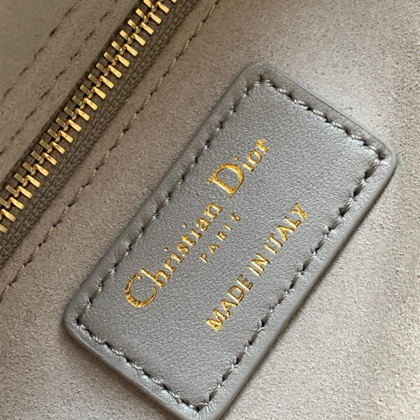 Small Lady Dior My ABCDior Bag Medium grey - Image 7