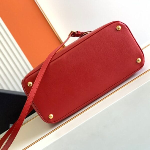 Large Prada Galleria Saffiano leather bag Red - Image 5