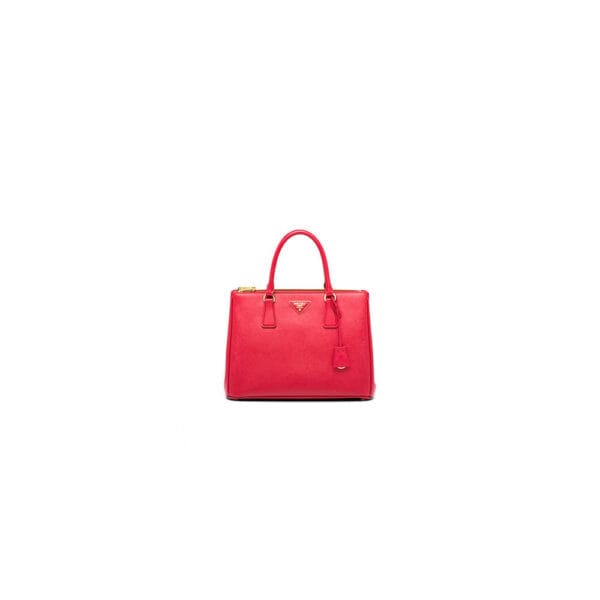 Large Prada Galleria Saffiano leather bag Red