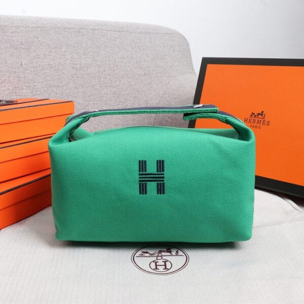 Hermes toiletery bag Green - Image 2